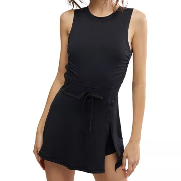 FP Movement Easy Does It Athletic Mini Dress, Black, Size M, NWT, Athleisure - Picture 2 of 15
